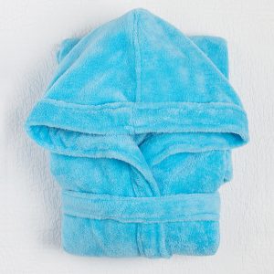 Детский халат голубой