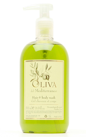 Oliva DEL MEDITERRANEO шампунь для тела и волос 500 мл для гостиниц
